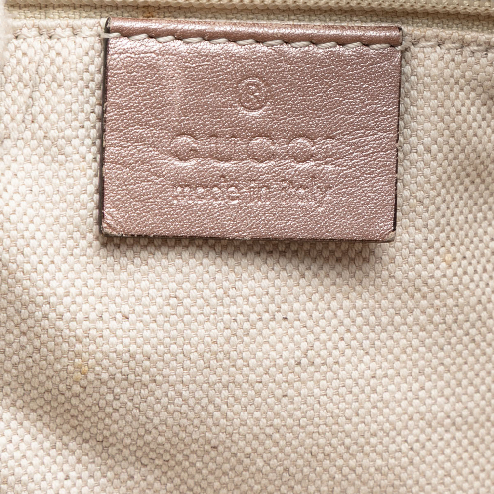Pre-Loved Gucci Large Metallic Microguccissima Sukey Tote - Picture 5 of 7